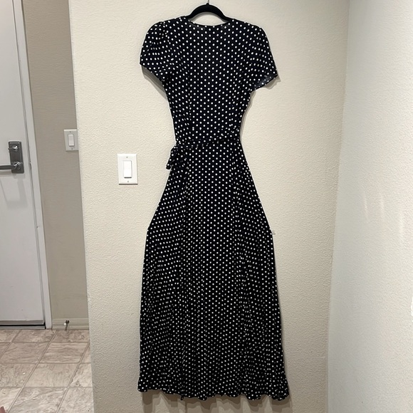 Aakaa , wrap maxi dress, size S, dark navy - Picture 2 of 2